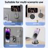 360° Rotation Vacuum Suction Cup Magnetic Car Phone Holder Foldable Adsorption Navigation Holder for iPhone 15 16 Smartphone