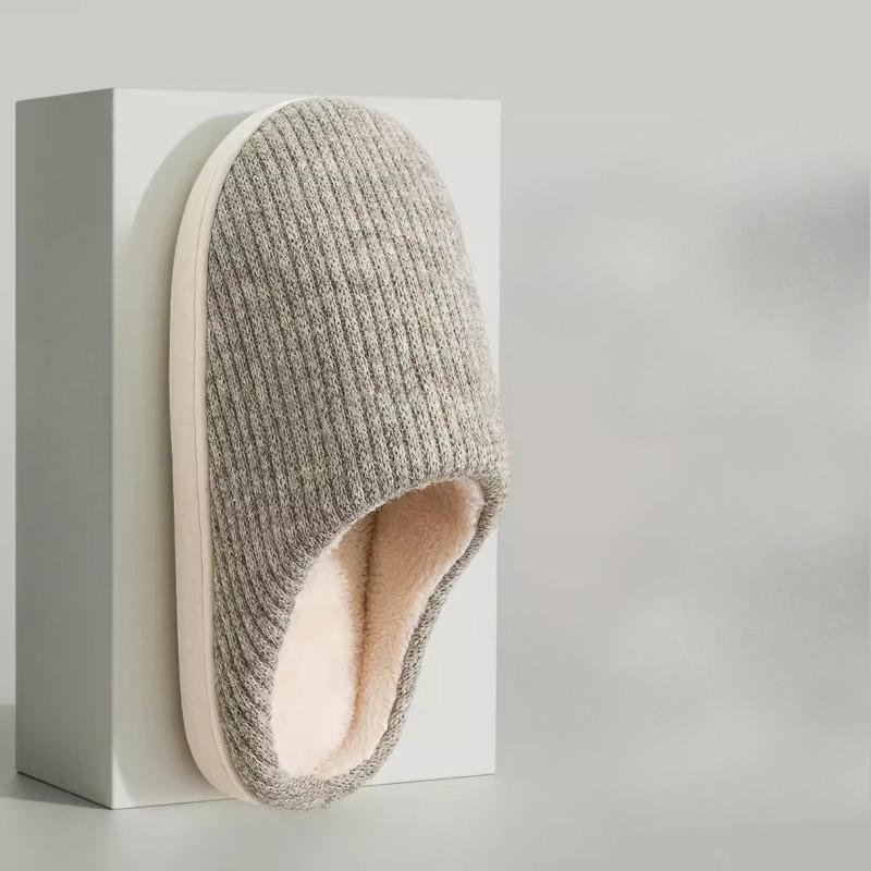 New Anti-slip Cotton Shoes for The Elderly, Indoor Fleece Warm Slippers