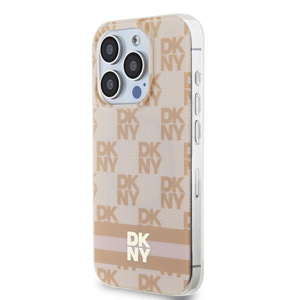 Dkny Dkhmp15Xhcptsp Iphone 15 Pro Max6.7 Różowy/Pink Hardcase Iml Checkered Mono Pattern & Printed Stripes Magsafe