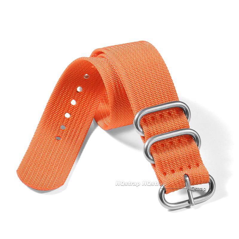 

Nylon Woven Canvas Watchband Steel Pin Buckle Strap 18mm 20mm 22mm 24mm Universal Bracelet for Seiko for Military Sport Belt 18mm оранжевый