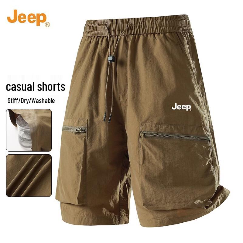 JEEP Men's Outdoor Quick-Dry Cargo Shorts
