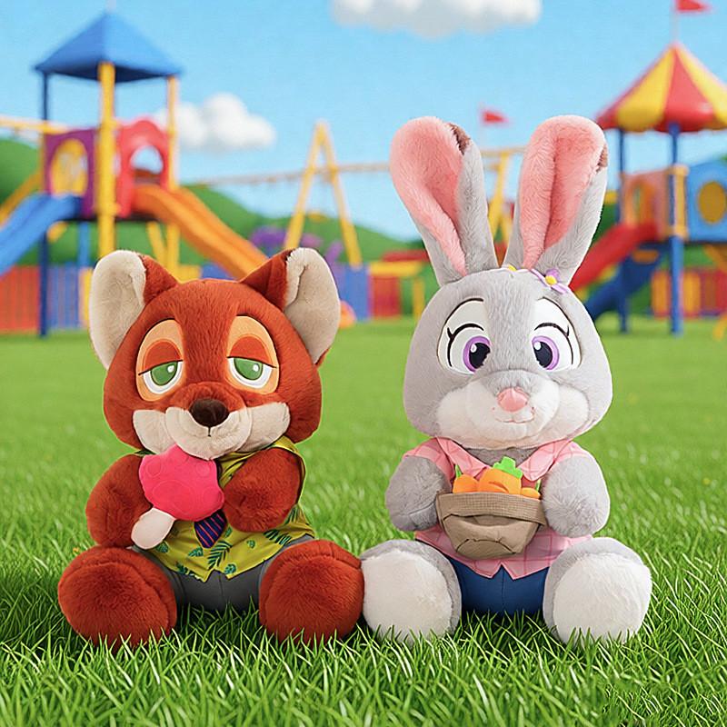 Zootopia Nick And Judy Plush Toys With Pp Cotton Filling For Kids And Teens