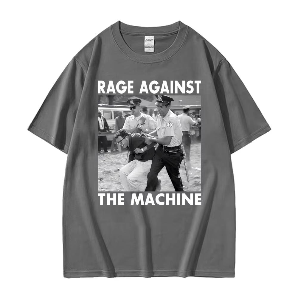 Bernie Sanders Funny Meme Tshirts Rage Against The Machine Graphics T Shirt Men Women Vintage High Street Short Sleeve Top