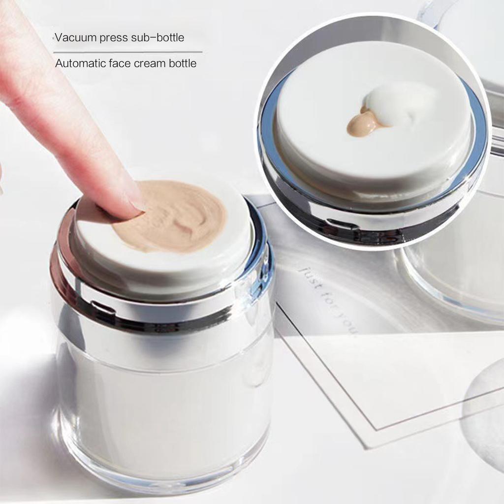 15/30/50g Leere Airless-Pumpdose Nachfüllbare Acrylcremeflasche Vakuumflasche Tragbarer Behälter Make-up-Lotion Kosmetik