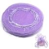 100 Pezzi 26cm Regali Sacchetto Rotondo in Organza Elemento in Garza Sacchetto Coulissato Sacchetti per Gioielli Bomboniere Matrimonio e Sacchetti per Festa di Matrimonio