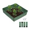 Mobile Garden Polygonal Flowerbed Box, Heavy Duty Plastic Planter Box Bed for Growing Flowers