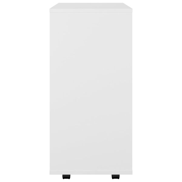 Mobiler Lagerschrank mit Rollen, Beistelltisch für das Wohnzimmer, Aufbewahrungsschrank, 60x35x75 cm