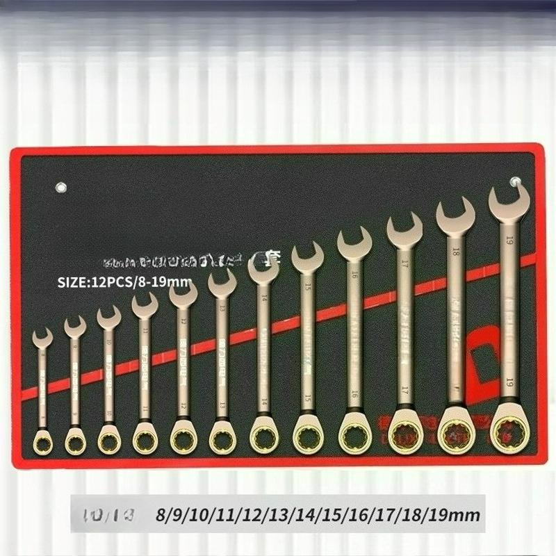 Professional Socket Wrench Set with Open-End Wrenches - Complete Mechanics Tool Kit for DIY & Auto Repair