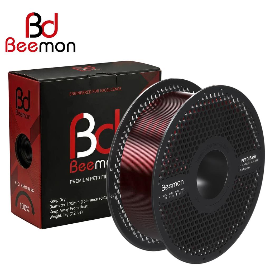 BEEMON Printer Filament 1.75mm, 1kg (2.2lbs), Easy to Print, No Warping, for Beginners & Experienced 3D Printing Enthusiasts