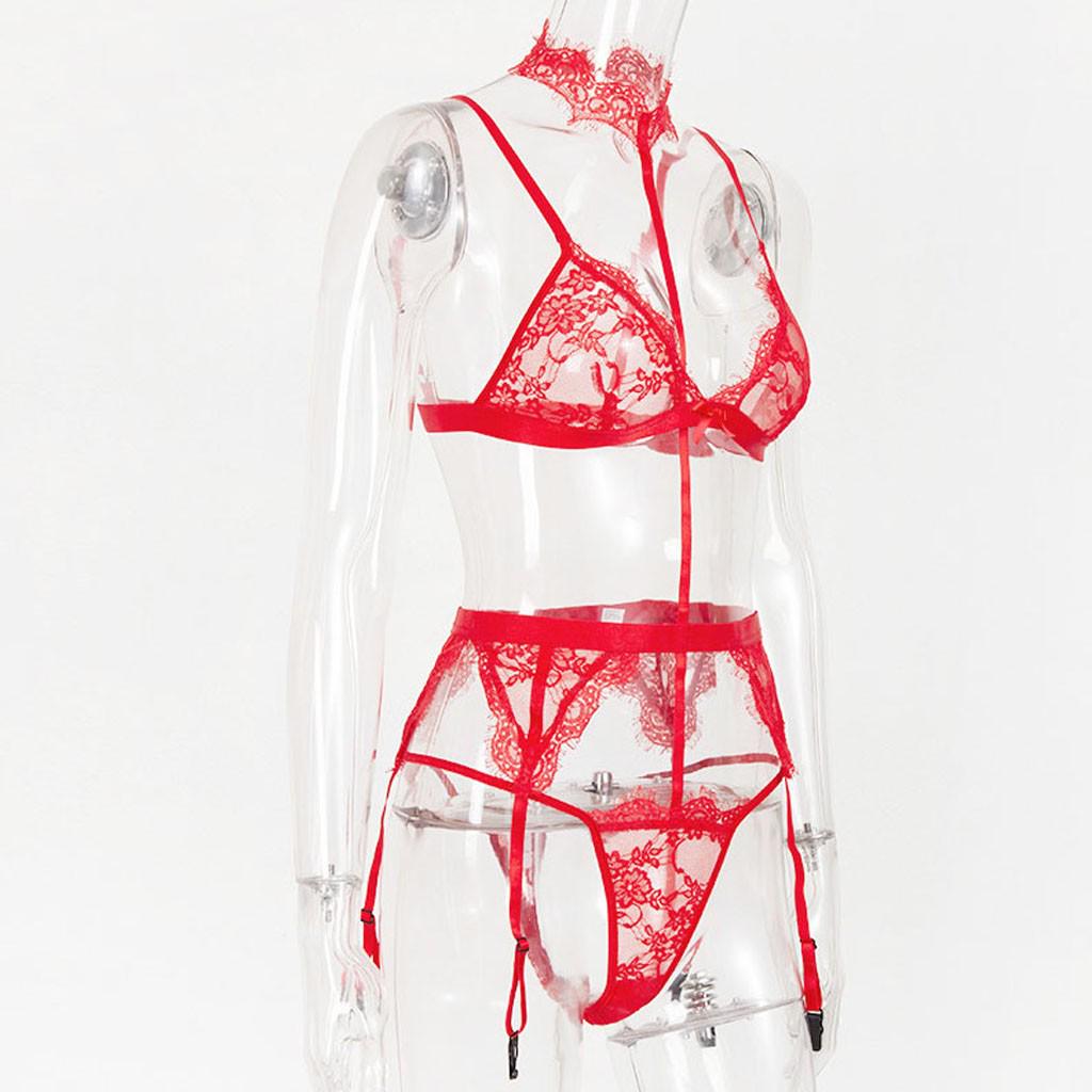 Nová sexy móda Čipkovaná spodná bielizeň Spodná bielizeň na spanie Body kombinéza