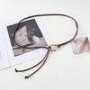 Women Belt Metal Decor Lace-up Imitation Leather Belt Casual Wear-resistant Waist Belt Versatile Fashion Accessory