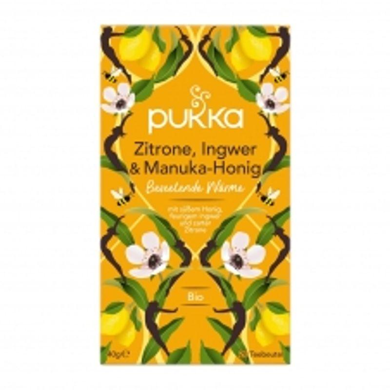 Pukka Лимон, имбирь и манука Медовый травяной чай 20 чайных пакетиков