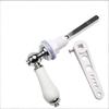 Modern Minimalist Ceramic Toilet Flusher Handle With Zinc Alloy Tank Fittings For Bathroom Renovation