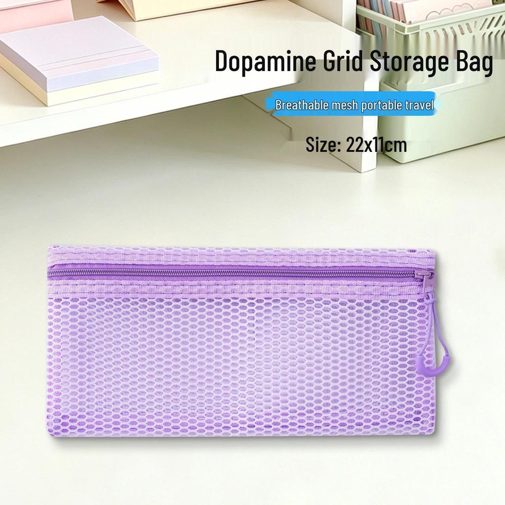 Dopamine Grid Large Capacity Makeup & Toiletry Travel Bag