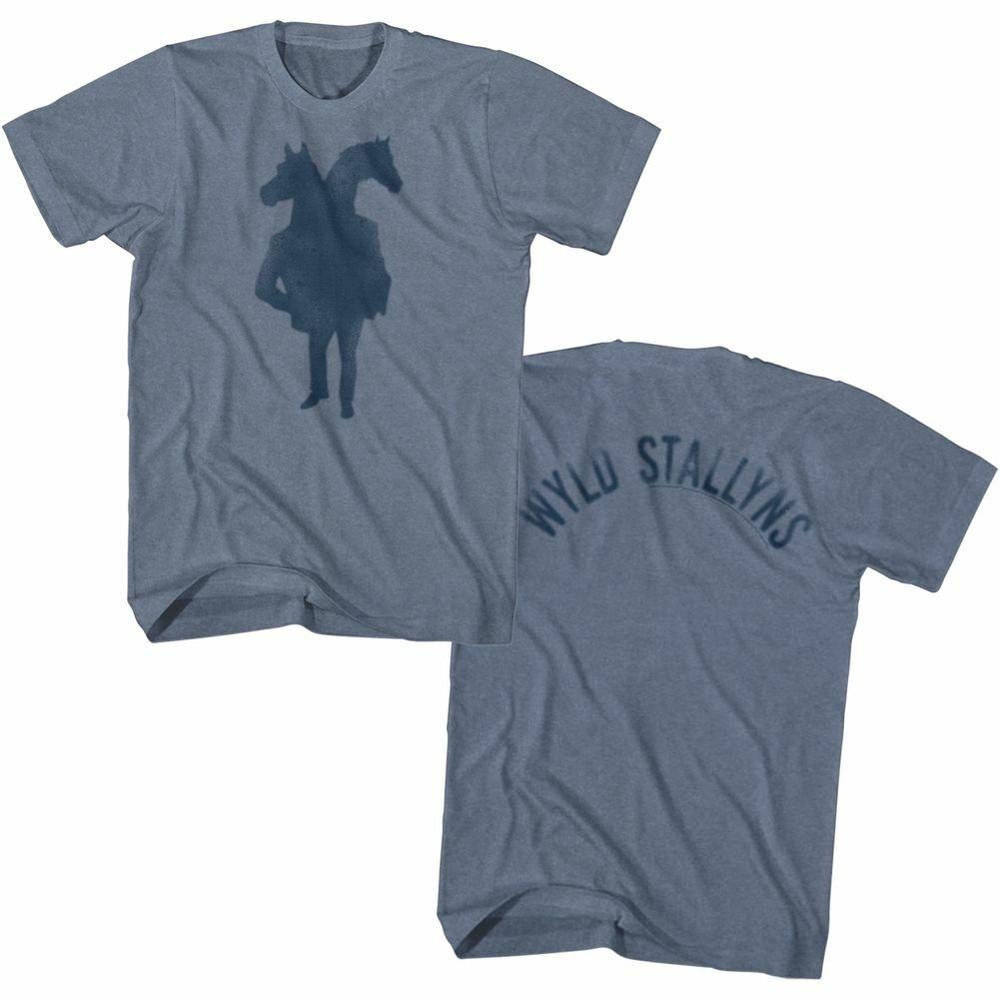 Bill and Ted Face The Music Two Headed Horseman Indigo Heather Adult T-Shirt