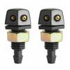 2Pcs Universal Car Front Windshield Wiper Washer Nozzles Jet Sprayer Sprinkler Water Spout Outlet Auto Accessories
