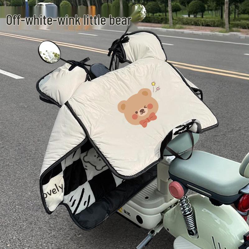 

2025 Winter Electric Car & Bike Windshield Cover: Thick Down Leather, Waterproof, Scratch-Proof, Windproof, Cold Protection