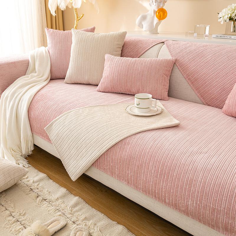 Nordic premium chenille sofa cushion 2024 new four-season universal sofa cover seat cushion non-slip cover cloth towel