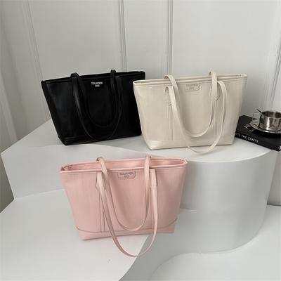 Large Capacity Fashionable Korean Style Work Commuting Bag for Women's Spring New One-shoulder Armpit Bag Tote Bag