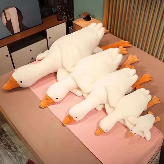 Gåsdjur Gosedjurshundleksak Mjukt Gosedjur för Aggressiva Tuggare Realistisk Gåsleksak Interaktiv Hundleksak Gåva till Husdjursälskare