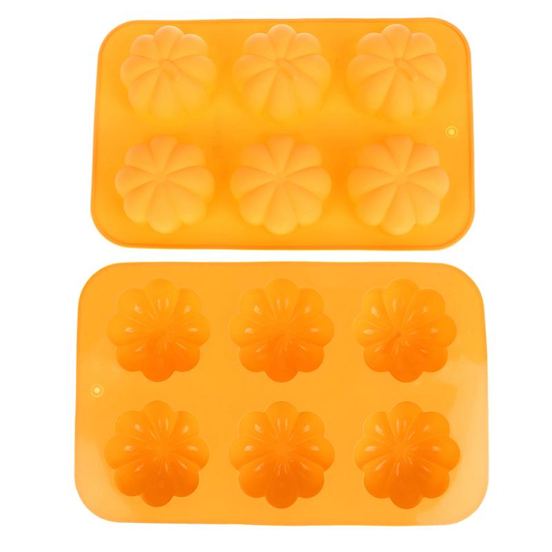 Pumpkin Silicone Molds Thanksgiving Fall Theme Ice Cube Tray Silicone Mold Muffin Chocolate Harvest Cake Baking Decoration Mould