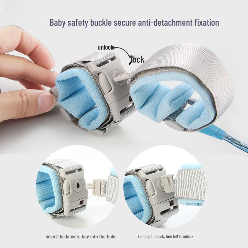 Baby & Toddler Dual-Use Anti-Lost Leash Set: Wristband, Harness & Stroller Strap