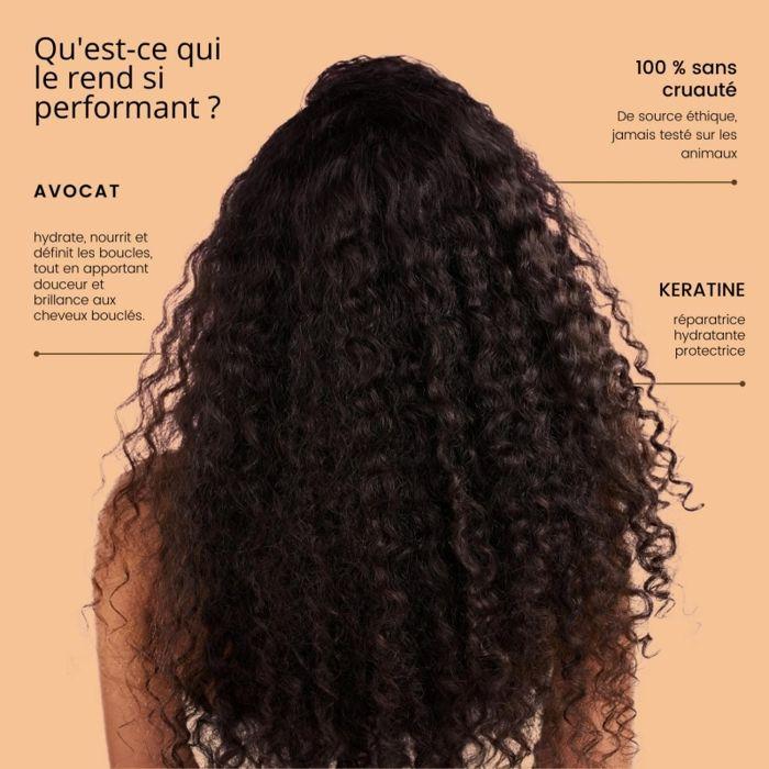 Haarmaske - Rosa Beere - Avocadoöl - Keratin - Sheabutter - Lockiges Haar