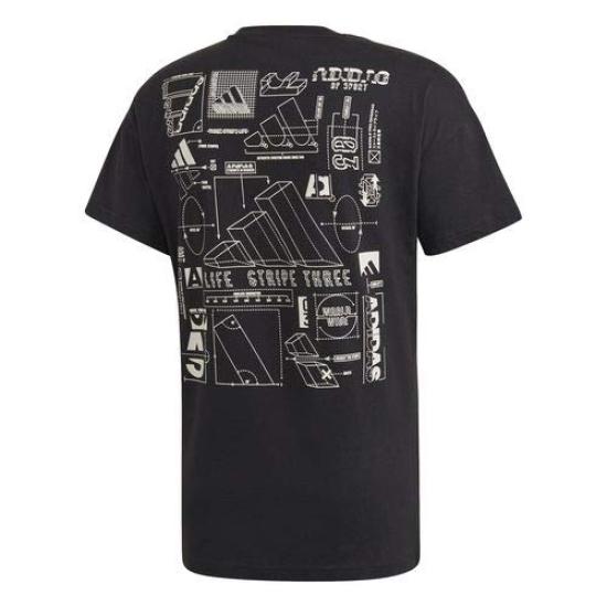 Adidas ID Creator Graphic Black Size To Japanese Size Men's T-Shirt, FSR44, (DV3060), J/L (equivalent L)