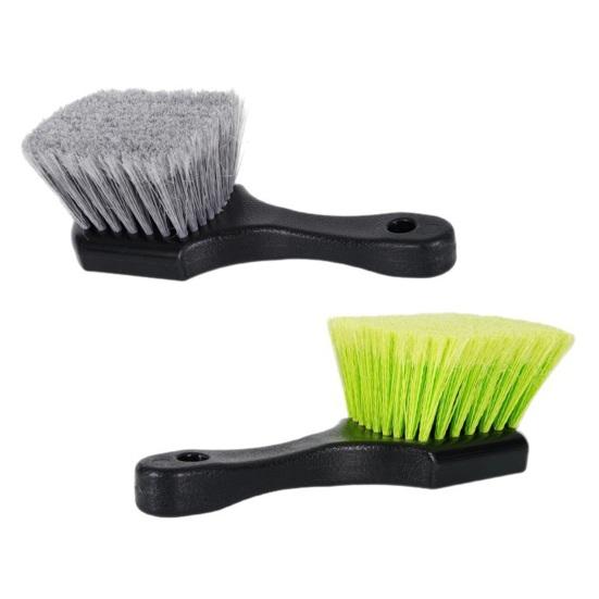 Car Tire Cleaning Brush Hard Nylon Bristle Wheel Scrubber for Floor Mat & Tire Heavy Duty Auto Detailing Tool