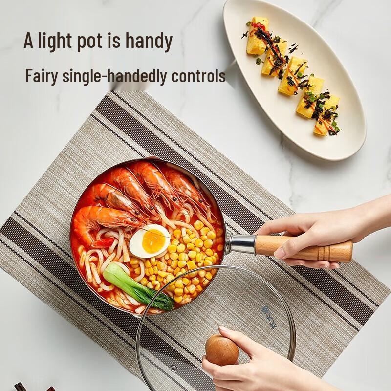 CooKing Stainless Steel Milk Pot with Lid