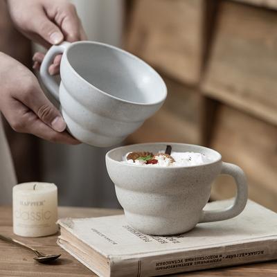 Knock Healing Retro Style Ceramic Cup Mug Coffee Cup Personalized Water Cup Household Cup Breakfast Cup Milk Cup