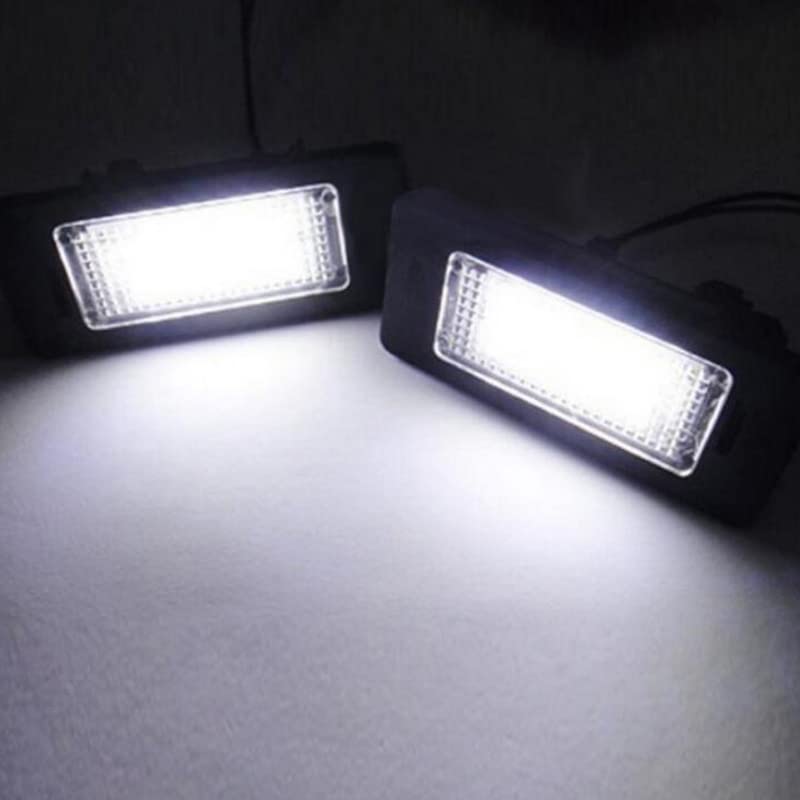 Luz LED de Matrícula Luz de Matrícula 1 Par Coche Luz LED de Matrícula para