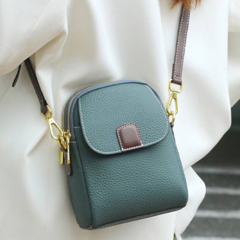 Leather Fashion Women Crossbody Bag Practical Phone Bag