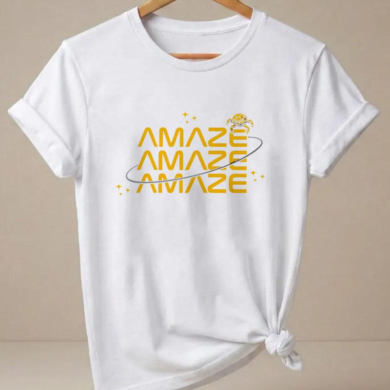 Amaze Rocket Rocky TShirt Unisex Printed Shortsleeve Tshirt Project Hail Mary Inspired Sci Fi Tee Unisex Book Lover Clothes