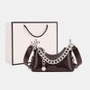 Bag Women's New Autumn and Winter Leather Women's Bag Crossbody Underarm Bag Chain Premium Shoulder Bag Luggage