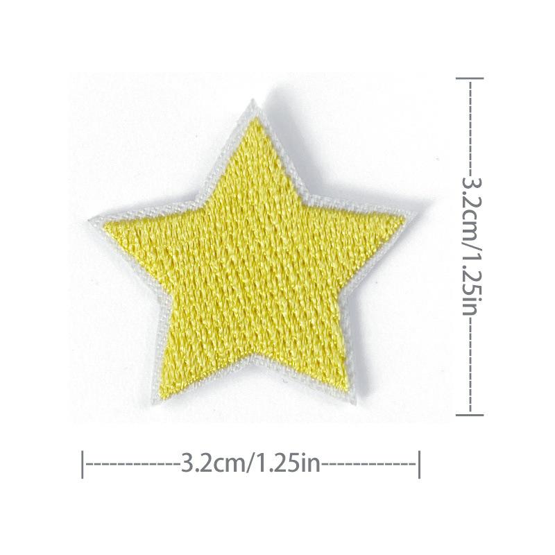 

Вышитая нашивка в виде пятиконечной звезды для одежды, обуви и головных уборов