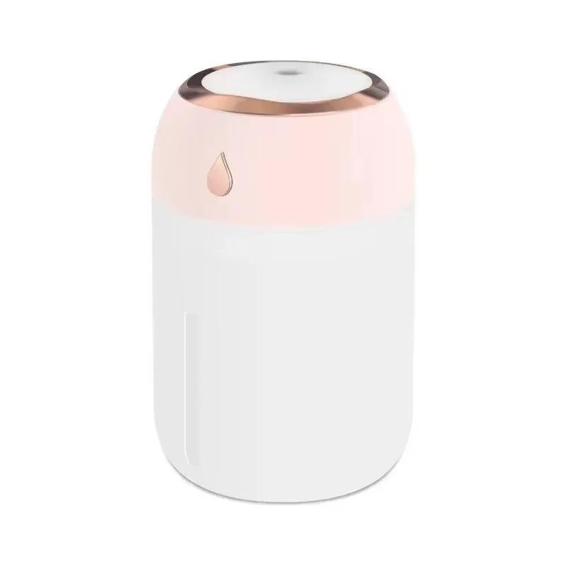 330ml Humidifier with Colorful Light Portable Whisper-Quiet Large Mist Spray USB-Powered Fresh Air for Bedroom Home Car Purifier