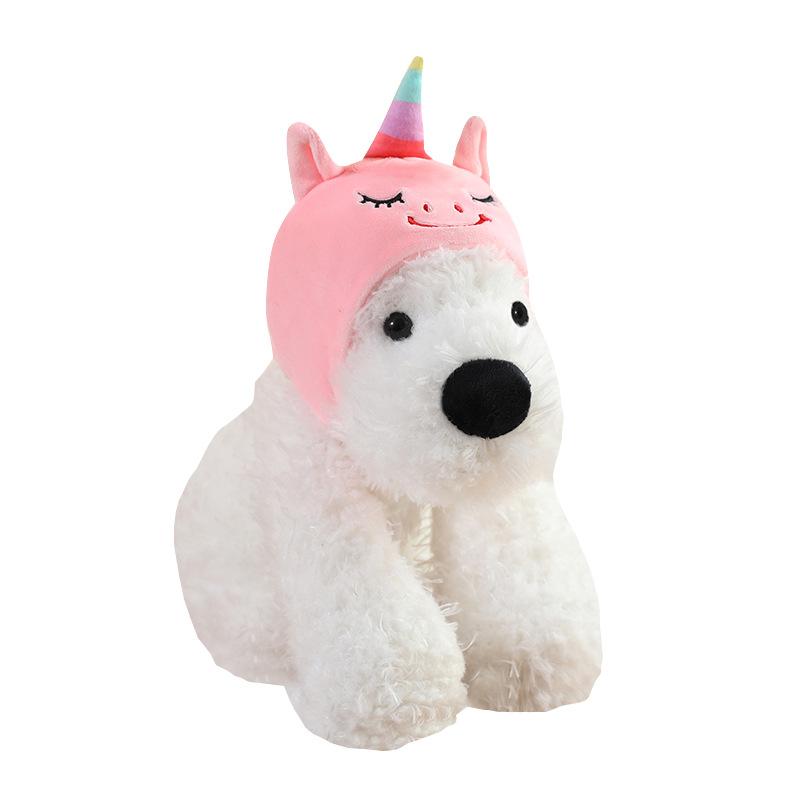 

Cute West Highland Transformation Doll Plush Toy Puppy Dog Doll Girl Bag Keychain Pendant Ragdoll 22cm