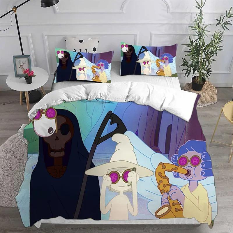 New Cartoon Midnight Gospel Anime Bedding Sets Comforter Quilt Bed Cover Duvet Cover Pillow Case 2-3 Pieces Sets Kids Adult Size