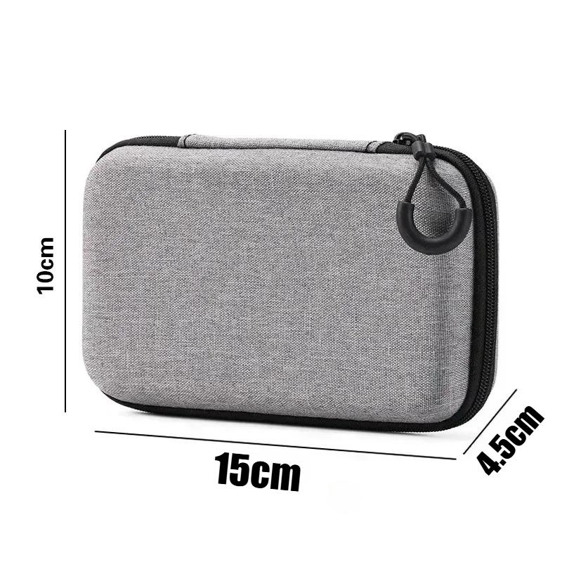 EVA Hard Drive Case Headphone Cable Organizer Power Bank Storage Box Digital Accessories Carrying Pouch for Electronic Devices