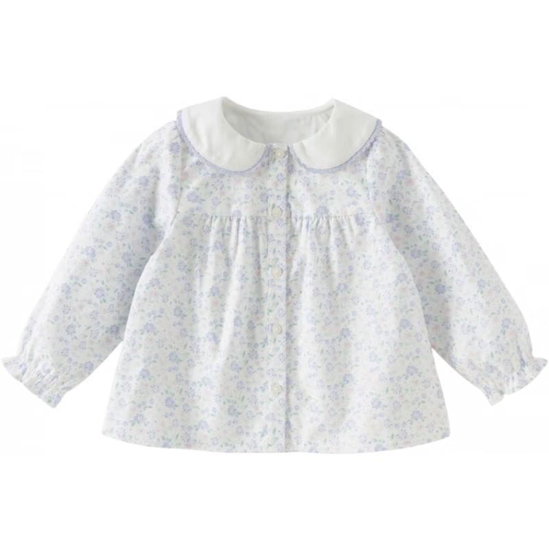 DAVE&BELLA Girls  Floral Cotton Spring Shirt 110cm