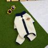 Cute Warm Dog Four Legged Clothes Breathable Zipper Winter Dog Costume Soft Pet Jumpsuit Autumn Winter