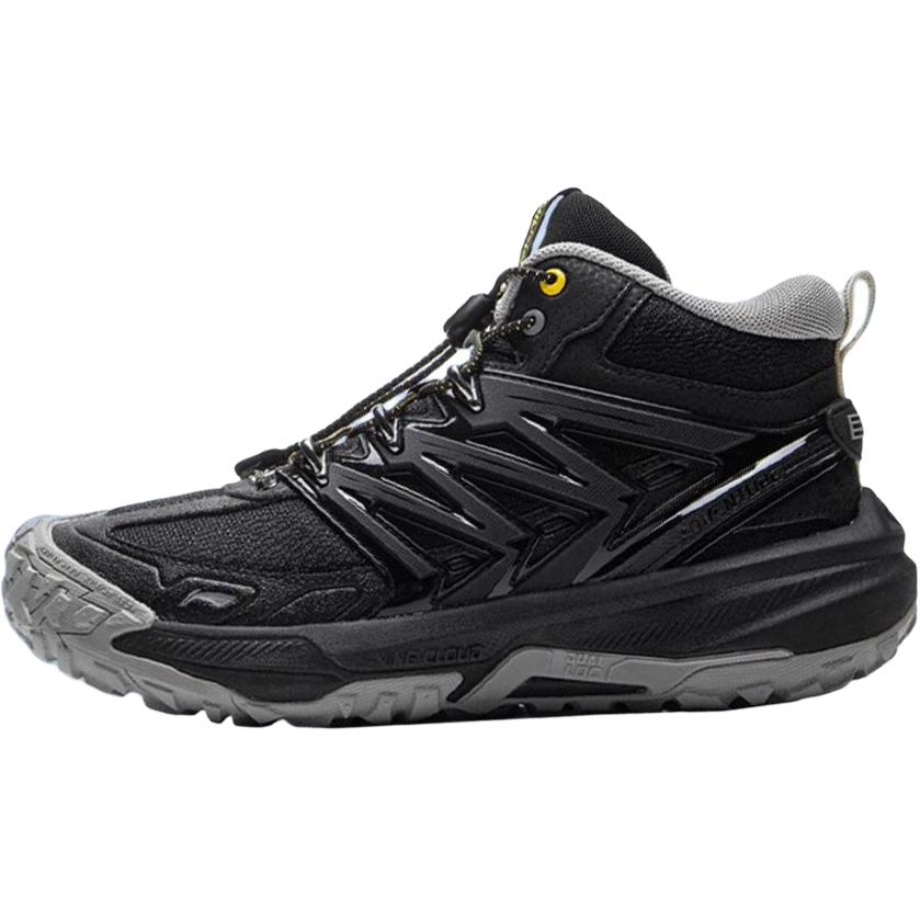 

Li Ning Детские удобные нескользящие износостойкие полувысокие уличные туфли Детская обувь Черный YKEU004-1 34