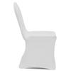 Housse de chaise - vidaXL - 100 pcs - Blanc - Synthétique - Extensible