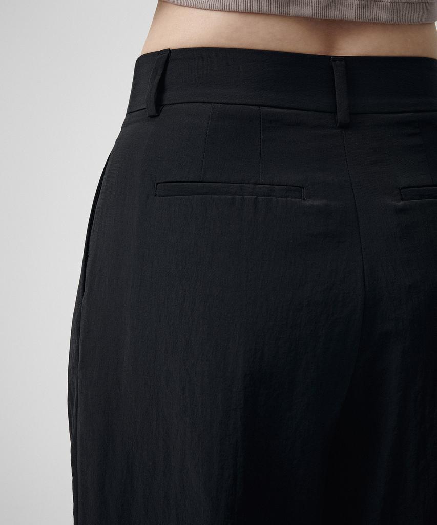 MUSINSA STANDARD WOMAN Women'S Crinkle Wide Pants [Black]