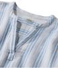 LL Bean Cloud Gauze Short Japan Brightwater Blue 1000274189 Women's Shirt, Sleeve, Fit, XL, Stripe, Multicolor,