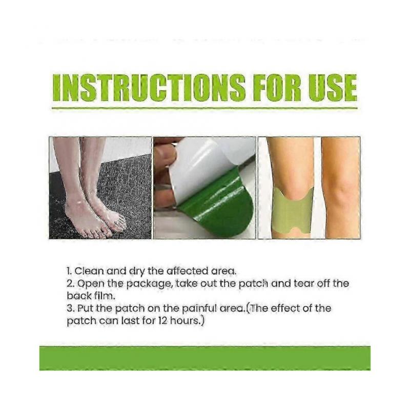 (2pcs)1/2/3X Knee Pain Relief Patche Herbal Plaster Joint Ache Knee Pain Relief Pad