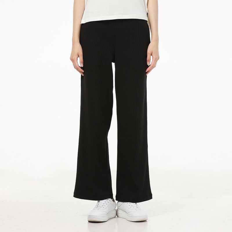 Puma Sports Casual Straight-Leg Knit Pants Women bottoms Black 847689-01