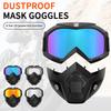 Motorcycle Protector Face Mask Removable Full Face Protection Helmet Goggles Riding Motocross Glasses Moto Accessories For