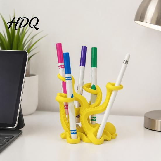 Modern Makeup Tool Holder Octopus Toothbrush Holder Durable PLA Organizer Creative Organizer Stand Pen for Desk Multi-functional Storage